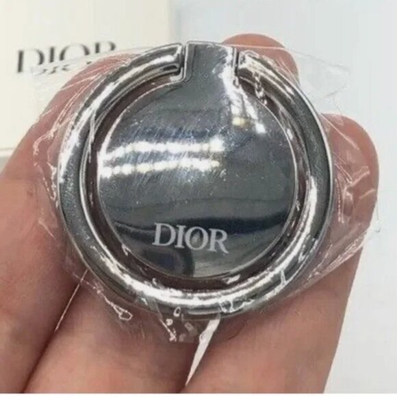 DIOR SMARTPHONE RING Holder SILVER TONE NEW in a box - Picture 4 of 6